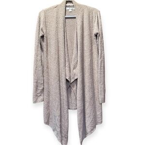 EUC Barefoot Dreams Tan Open Front Sweater